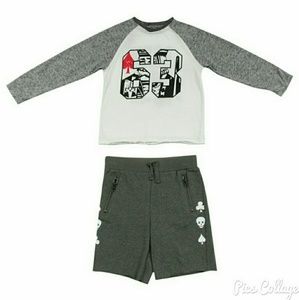 Amy Coe Born Lucky Raglan Tee & Shorts