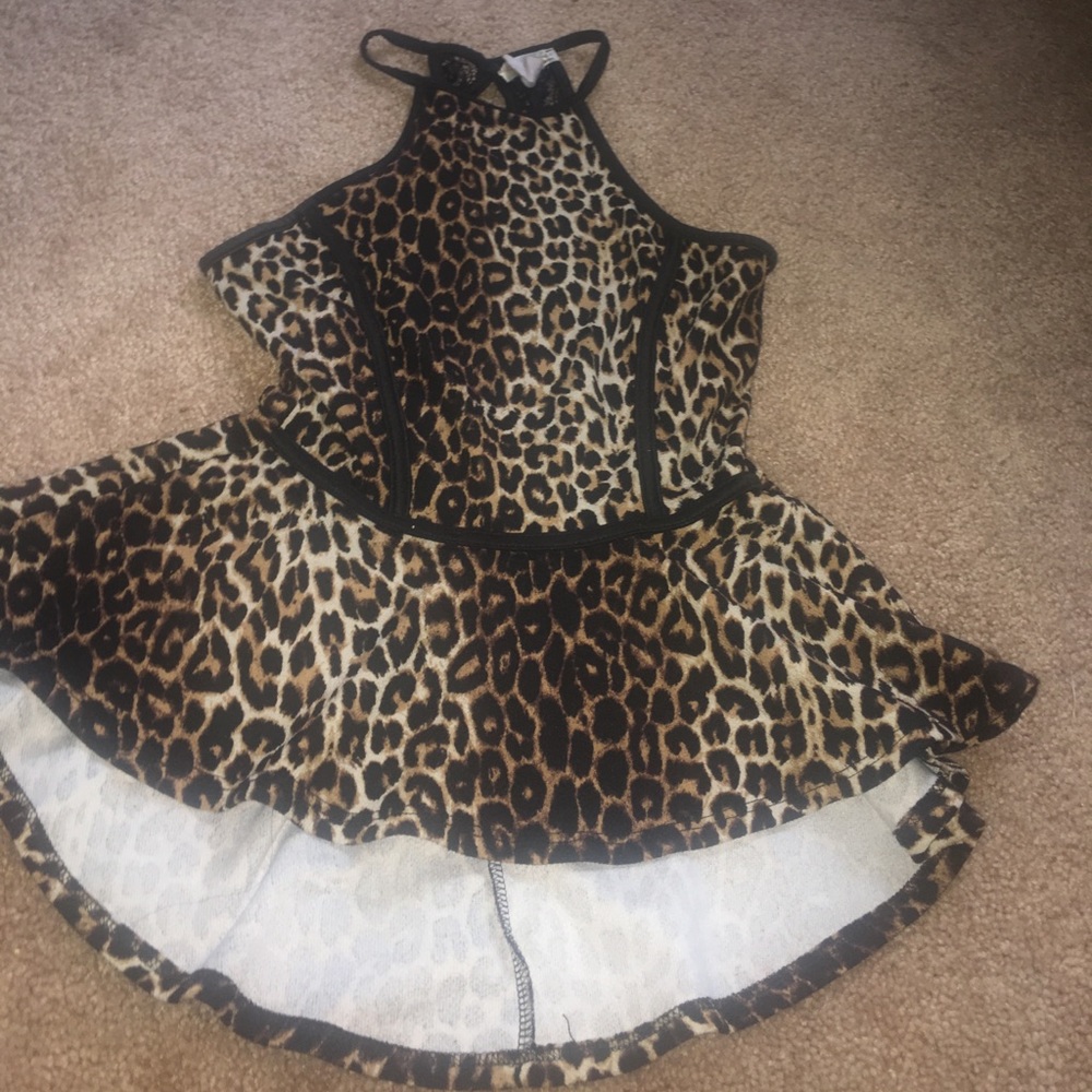 Cheetah Peplum