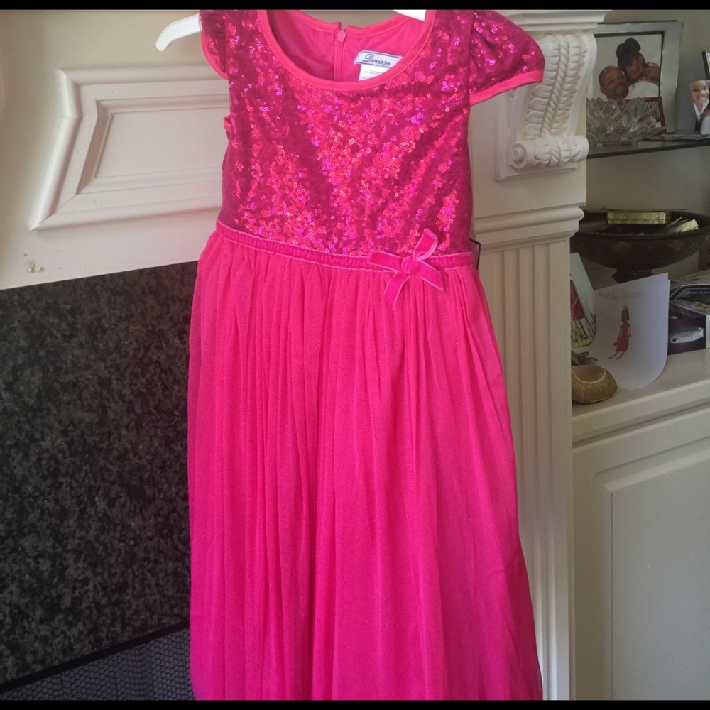 NWT Pink sequence and tulle