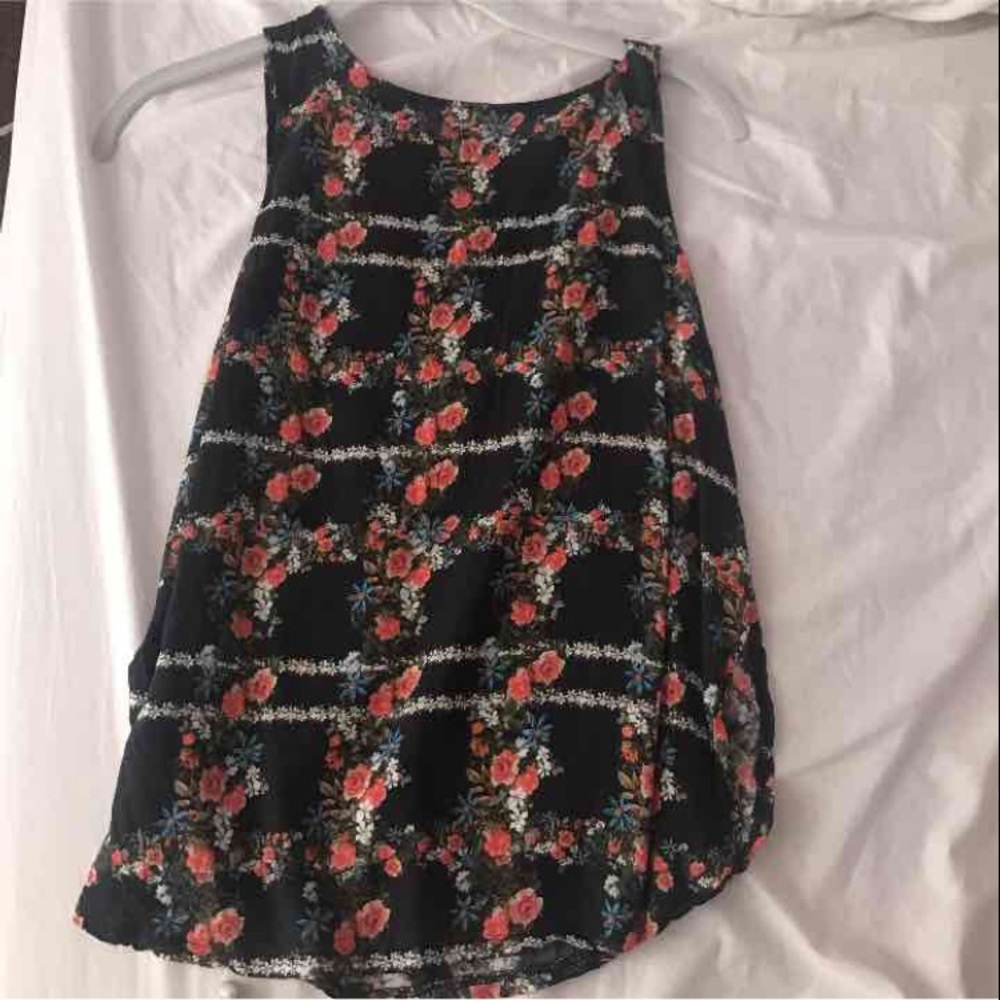 F21 Floral Flowy Blouse