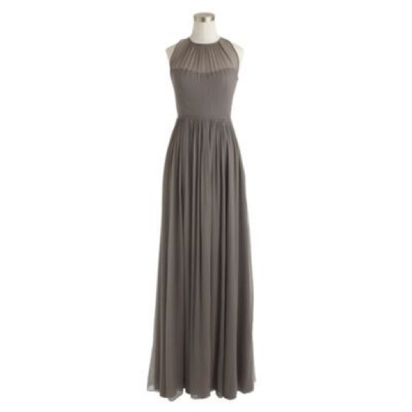 J. Crew | Dresses | J Crew Silk Chiffon Megan Long Bridesmaid Dress |  Poshmark
