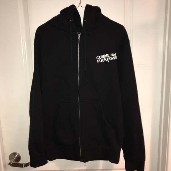 COMME de fuck down hoodie - Picture 1 of 3