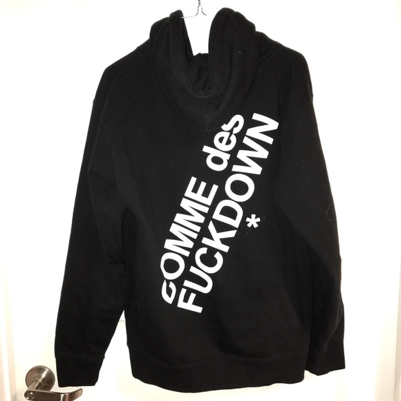 COMME de fuck down hoodie - Picture 2 of 3