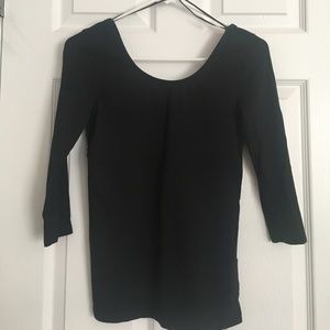 🎉3 for $15🎉 NWOT Divided Black Crew Neck 3/4 Sleeve Too