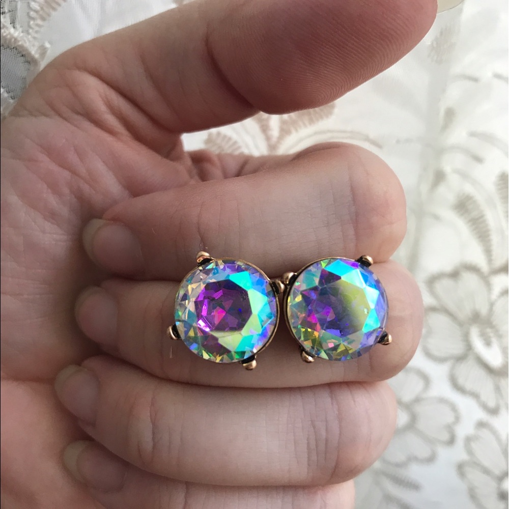 💝Iridescent Stud Earrings - Picture 6 of 6