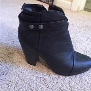 Black ankle booties