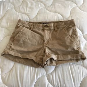 American Eagle Midi Khaki Shorts