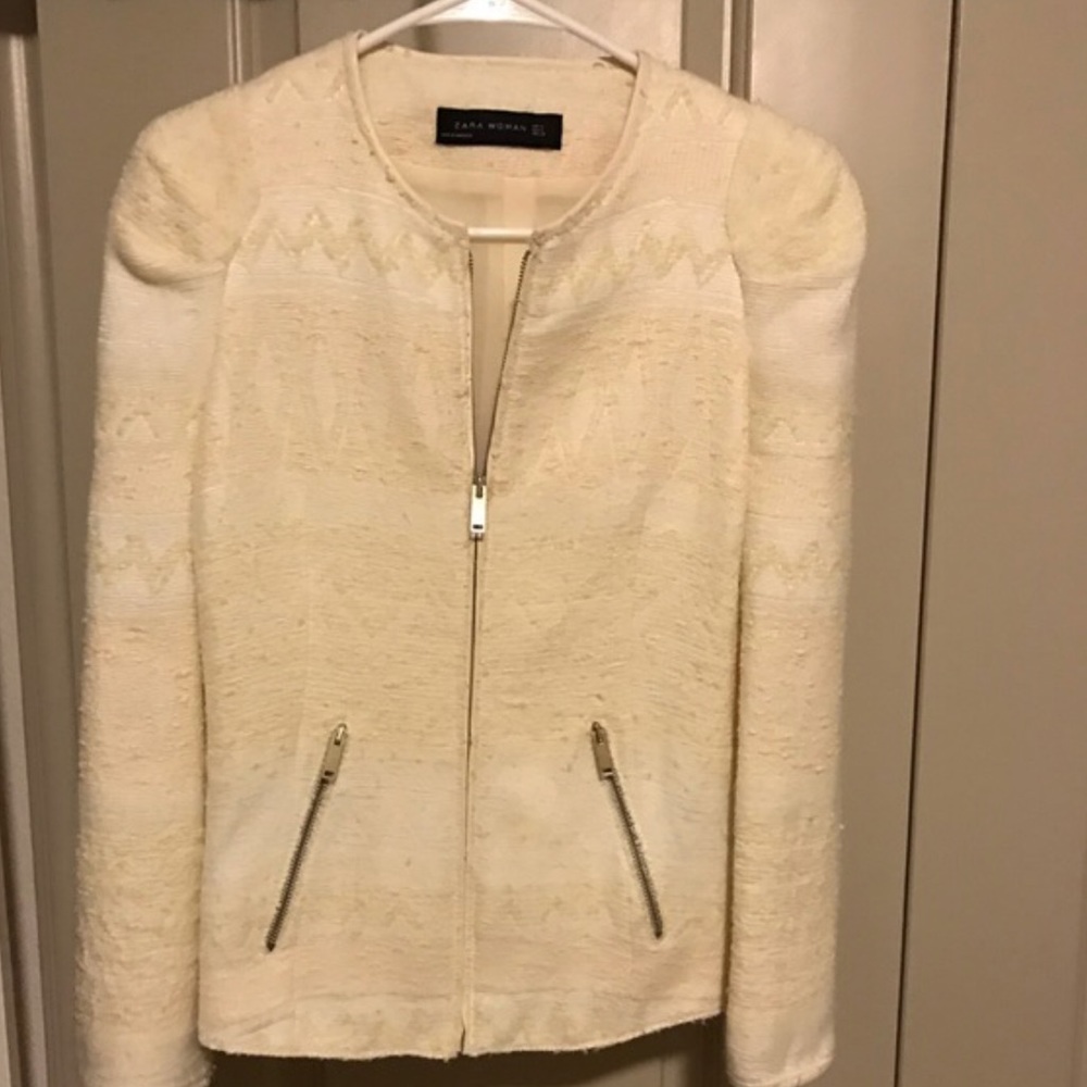 Zara Linen Blazer/Jacket Size M