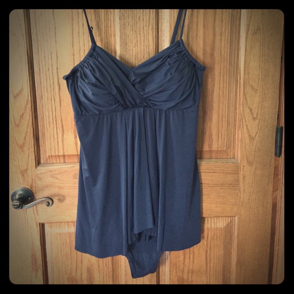 Navy Garnet Hill swim dress