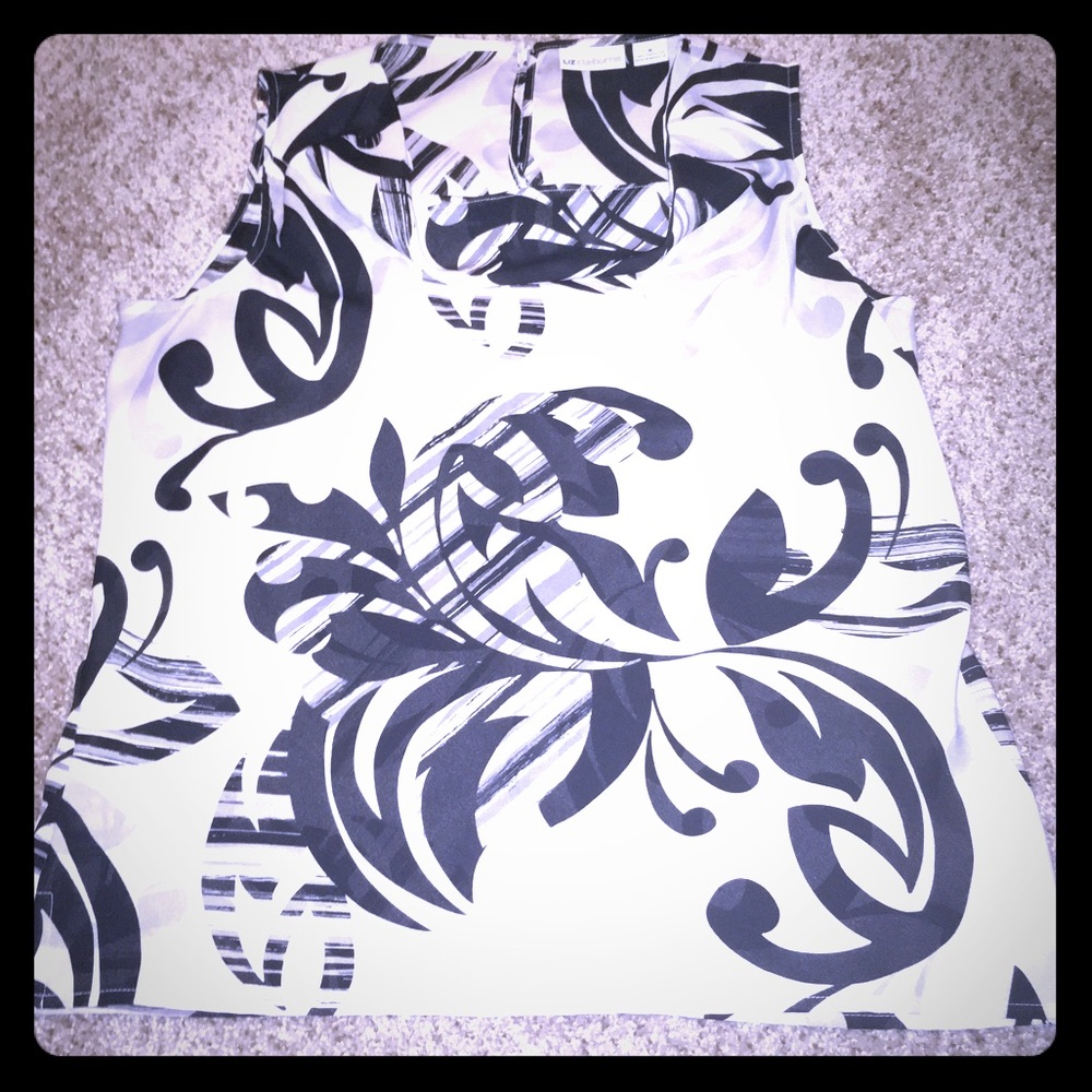 Beautiful black and white work blouse