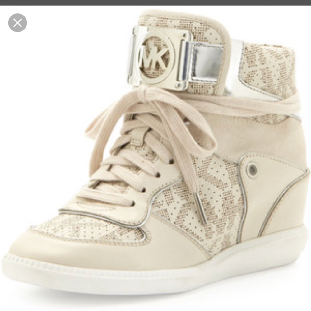 Michael Kors high top sport wedges