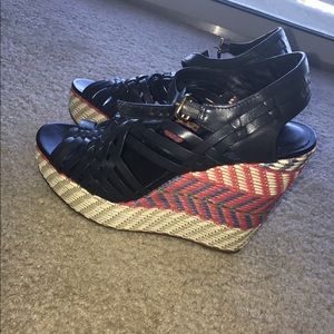 Tory burch wedges brand new never worn!