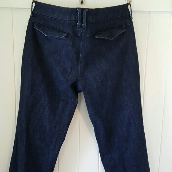 BANANA  REPUBLIC  SZ 10 DARK DENIM JEANS   NiCe - Picture 2 of 3