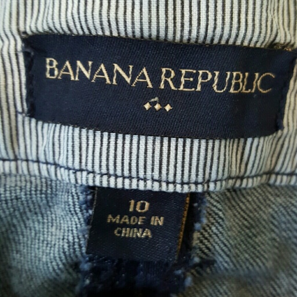 BANANA  REPUBLIC  SZ 10 DARK DENIM JEANS   NiCe - Picture 3 of 3