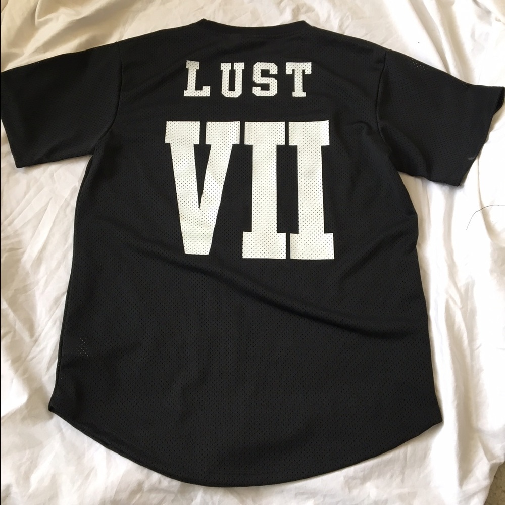 Urban outfitters LUST VII jersey top/shirt