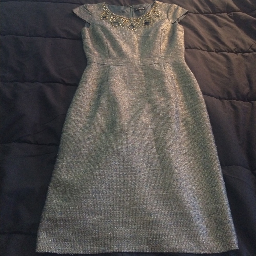 Beautiful green and gold tahari dress