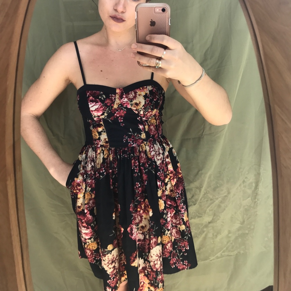 🌸 Floral Tea Dress w. Pockets