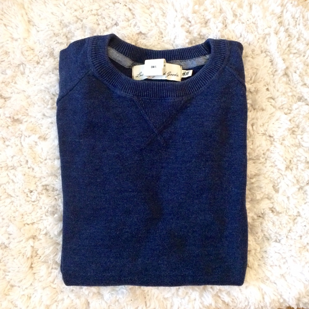 H&M Basic Navy Blue Sweater
