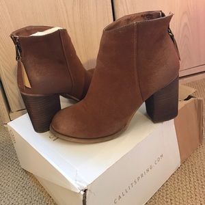 Call It Spring "Lidwine" back zip bootie size 7.5