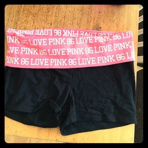 PINK yoga shorts
