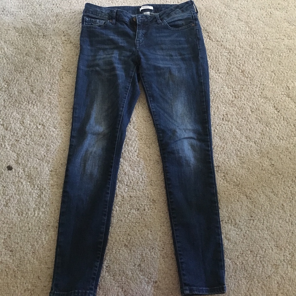 Medium blue skinny jeans