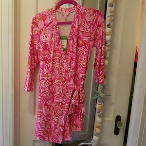 NWT Med Karlie Romper Mango Salsa
