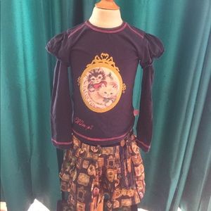 Mim-Pi shirt and skirt size 116/6yr