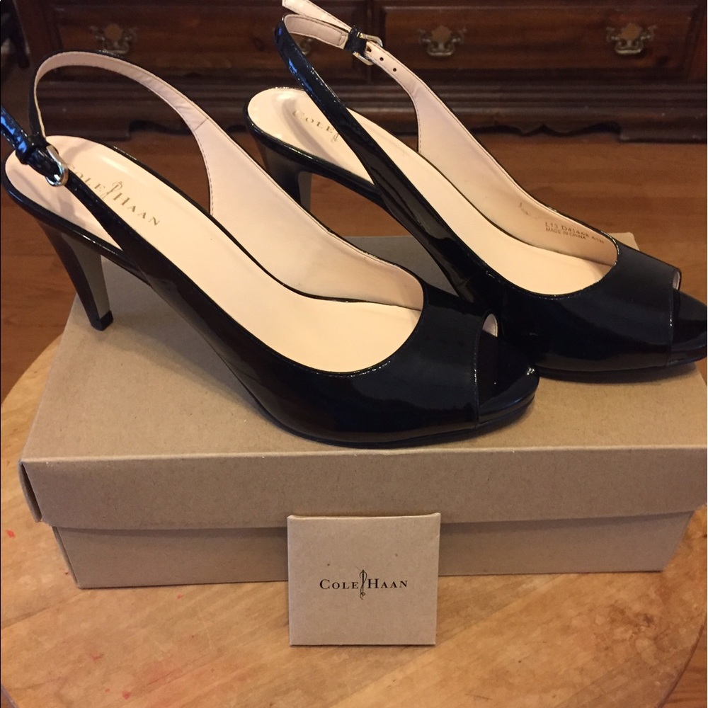 🦋Black patent, Cole Haan.🦋