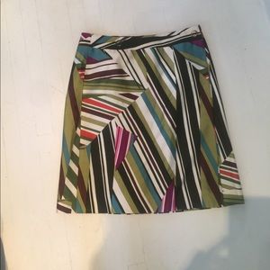 BCBG silk wrap skirt