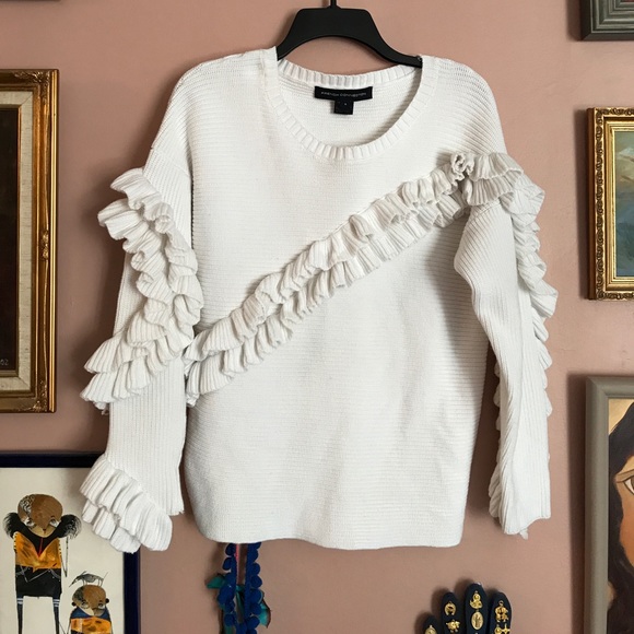 French Connection Sweaters - Final $ French Connection Ruth Frill Sweater