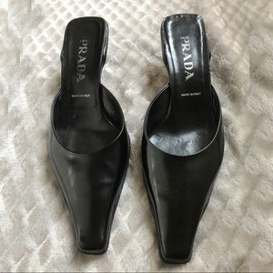 Black Prada Kitten Heels