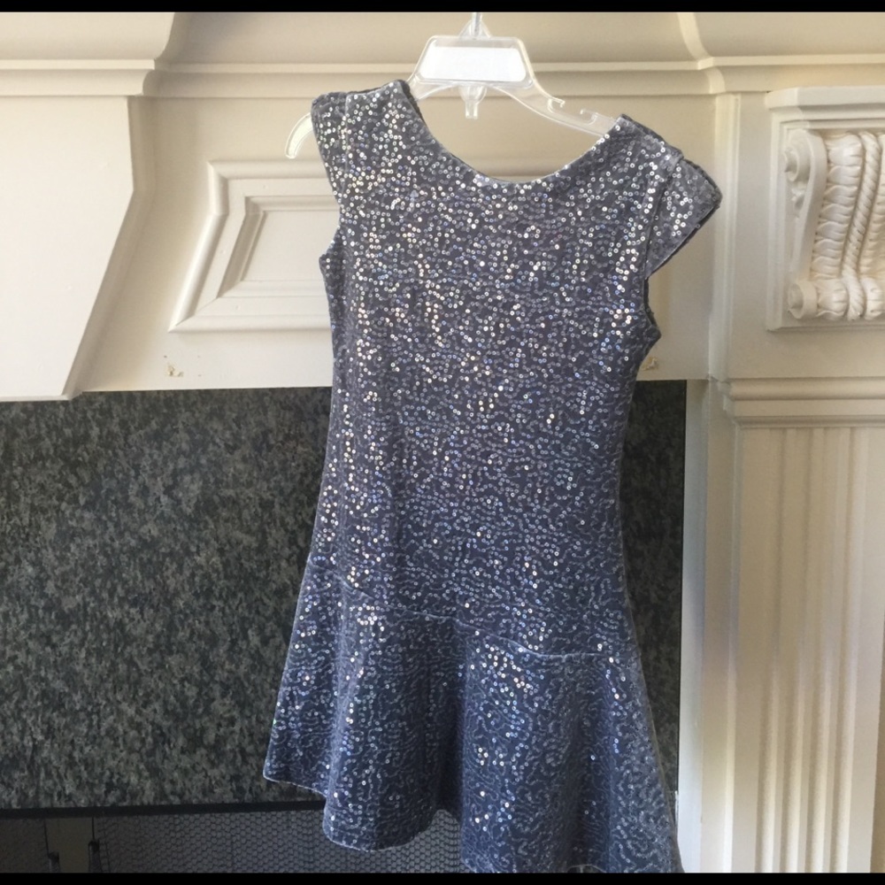 Silver sequins dress