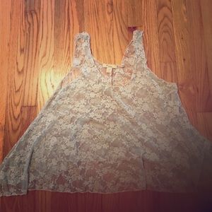 Forever 21 loose fitted lace top