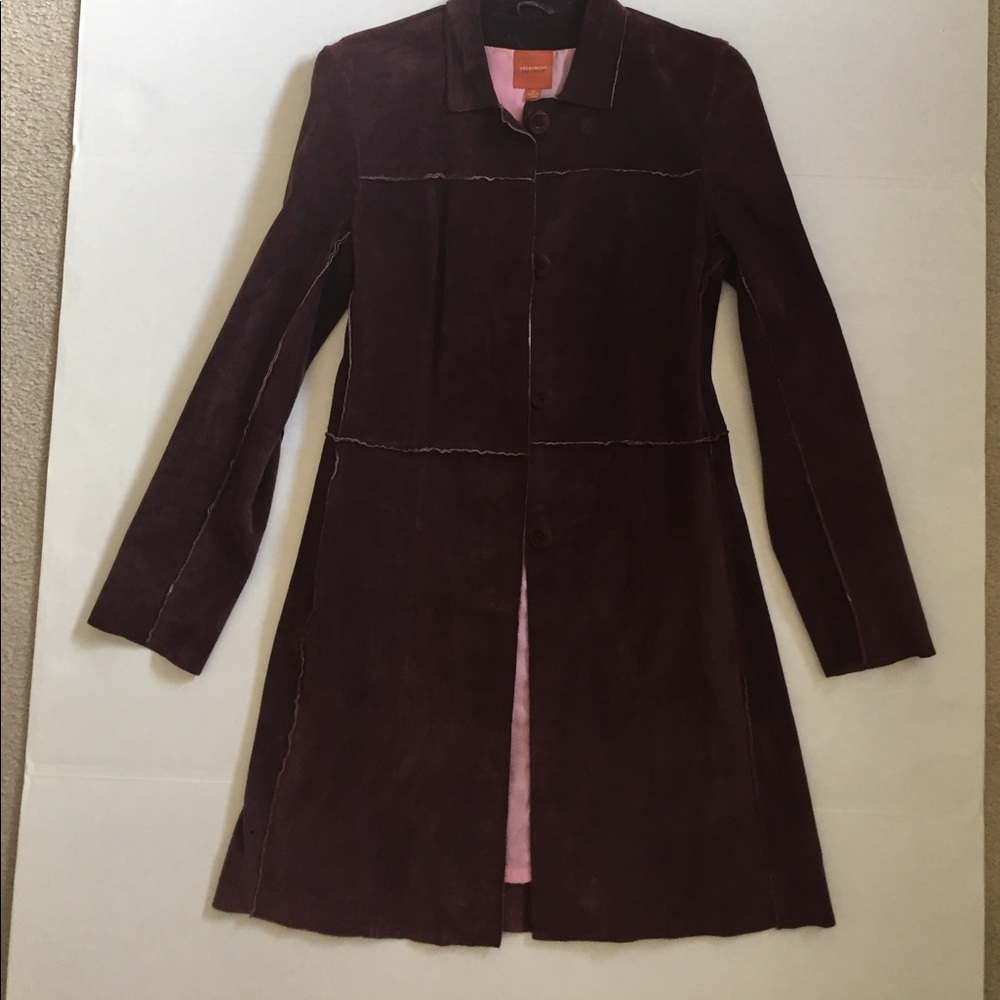 Anonymous beautiful plum suede jacket