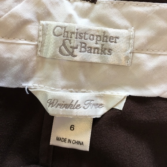 Christopher & Banks Brown slacks - Picture 2 of 2