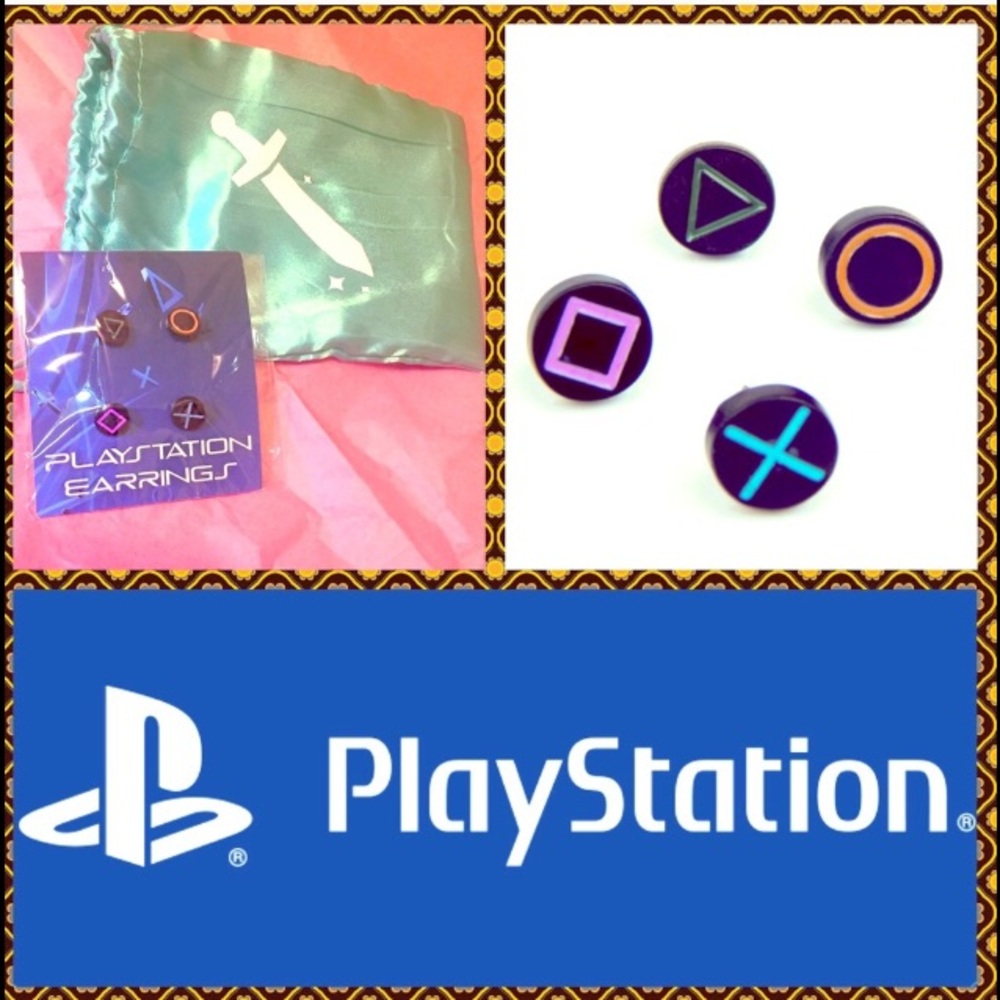 NEW PlayStation 4 pack Controller Button earrings