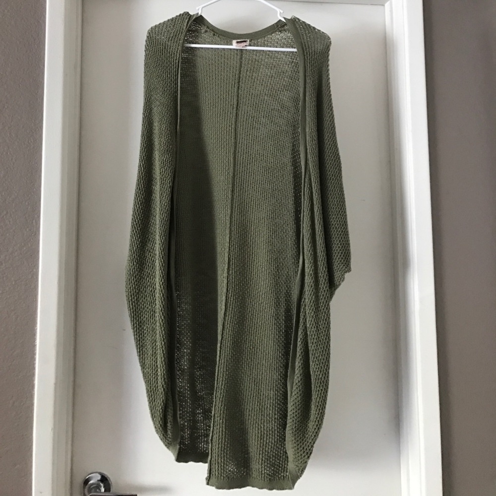 Long Green Cardigan
