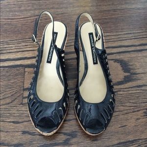 Gently worn wedge sandals