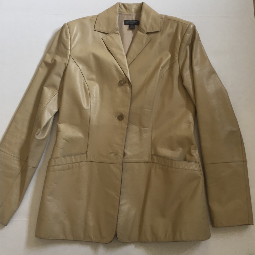Classiques tan leather blazer