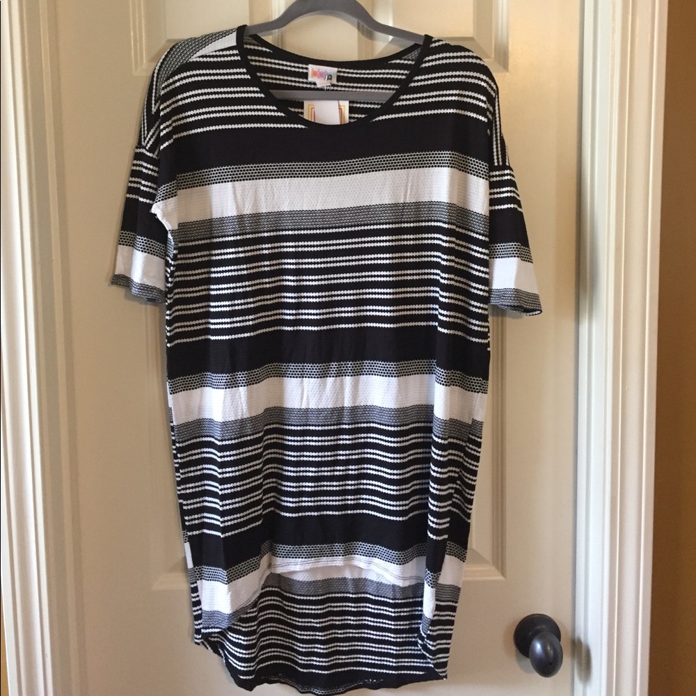 LulaRoe Black & White Irma XXS