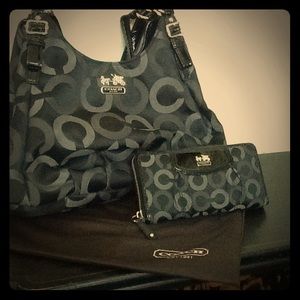 Canvas Coach Shoulder Bag