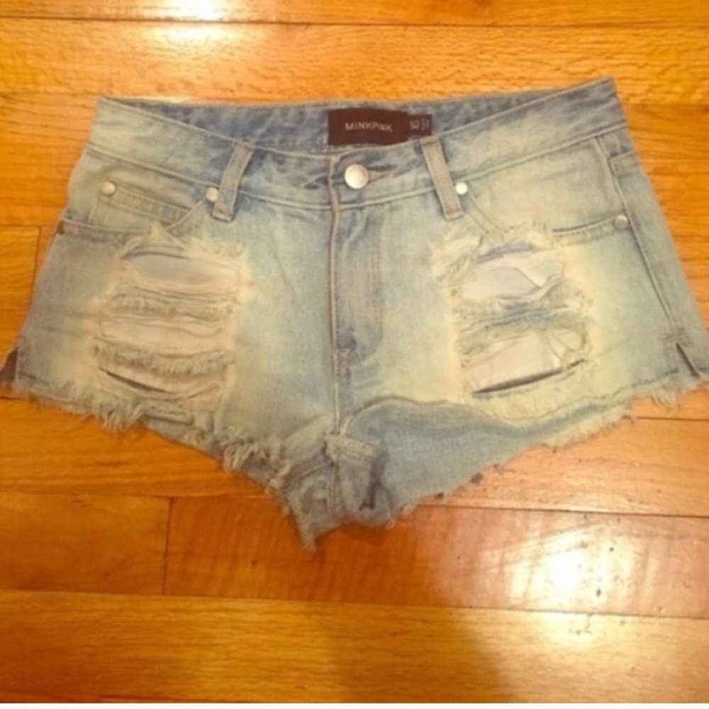 Mink Pink denim shorts