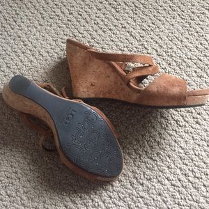 Ugg platform sandals with cross straps