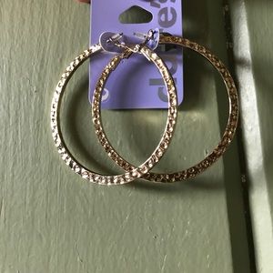 Gold hoop earrings