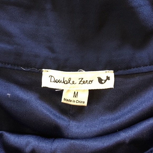 Double zero Blue high waisted chiffon slacks - Picture 2 of 2