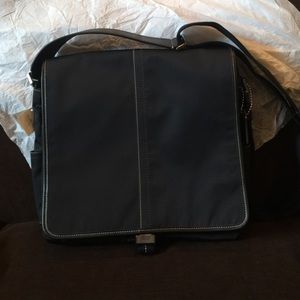 Coach Black Nylon Map Bag !