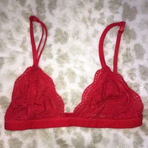 Floral Lace Sheer Bralette S/M