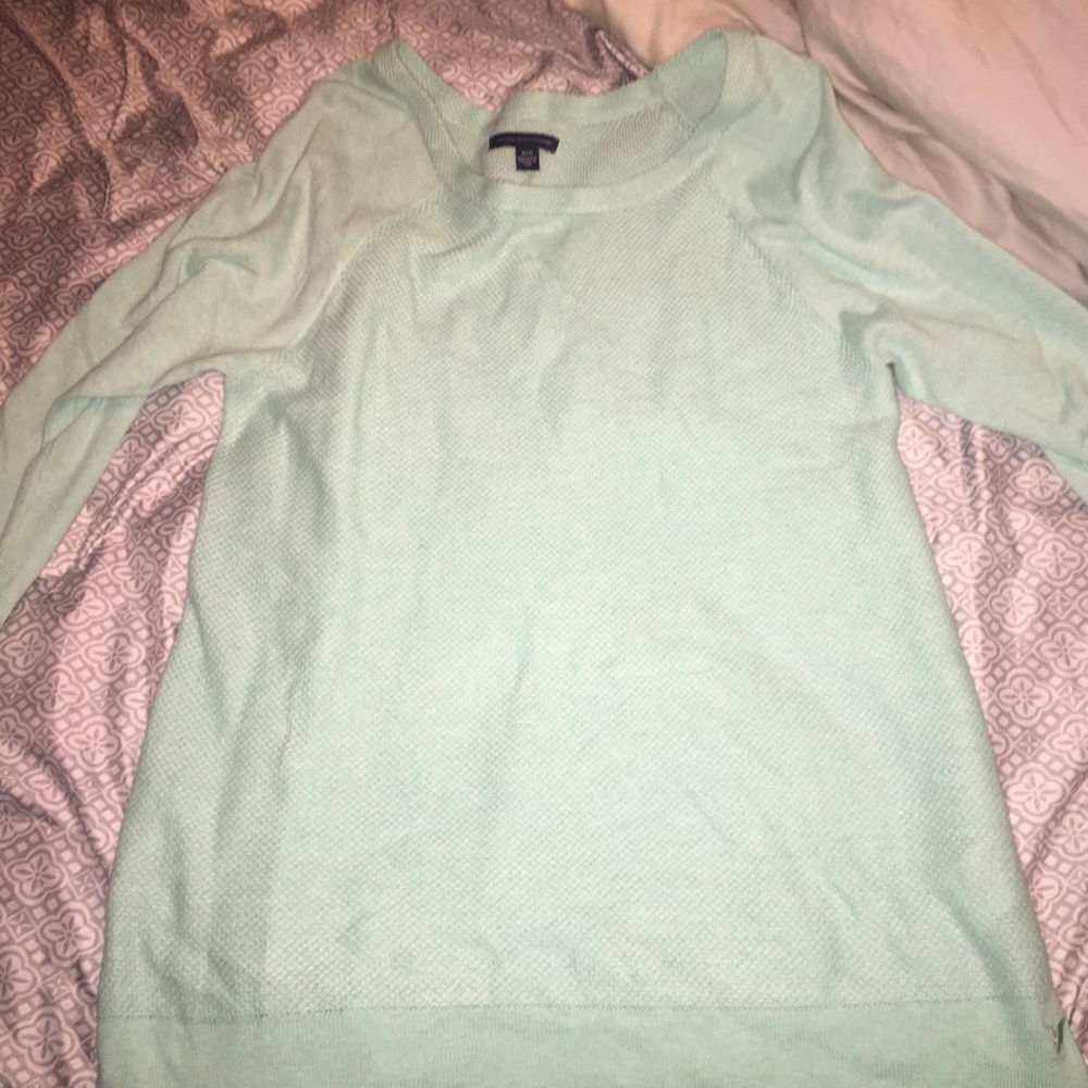 M teal sweater