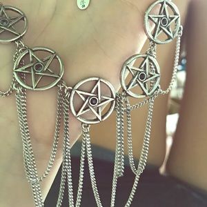 Pentagram star necklace
