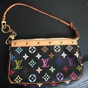 Louie Vuitton multicolor clutch